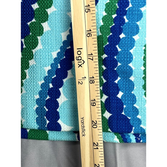 Talbots Blue-Green polka dot wavy pencil skirt, size 6P - Picture 9 of 9